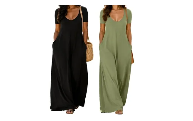 Women's Short-sleeve Maxi Dress - 11 Colours & 8 Sizes