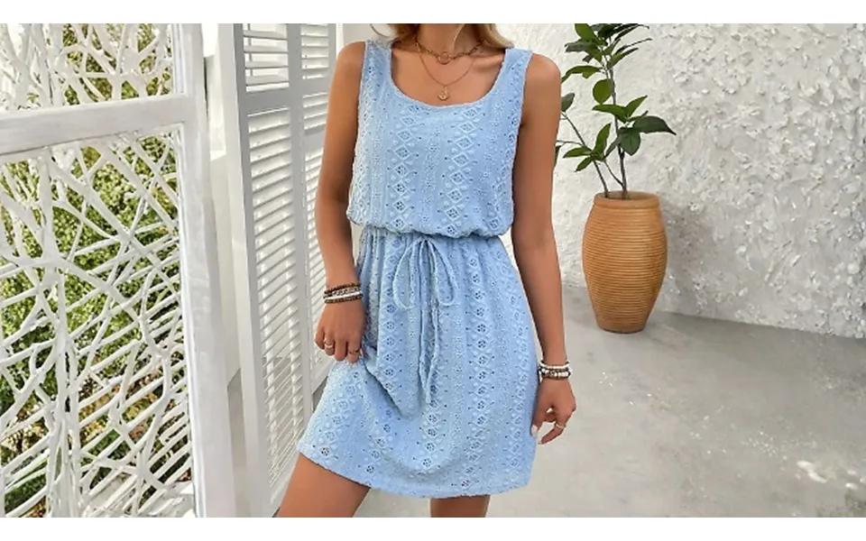 Women's Square Neck Drawstring Dress - 7 Colours & 5 Sizes