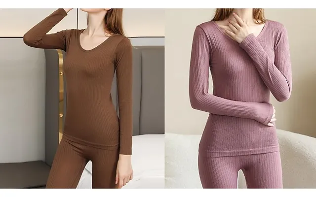 Women's Thermal Underwear Long Sleeve Pyjamas - 5 Colours product image