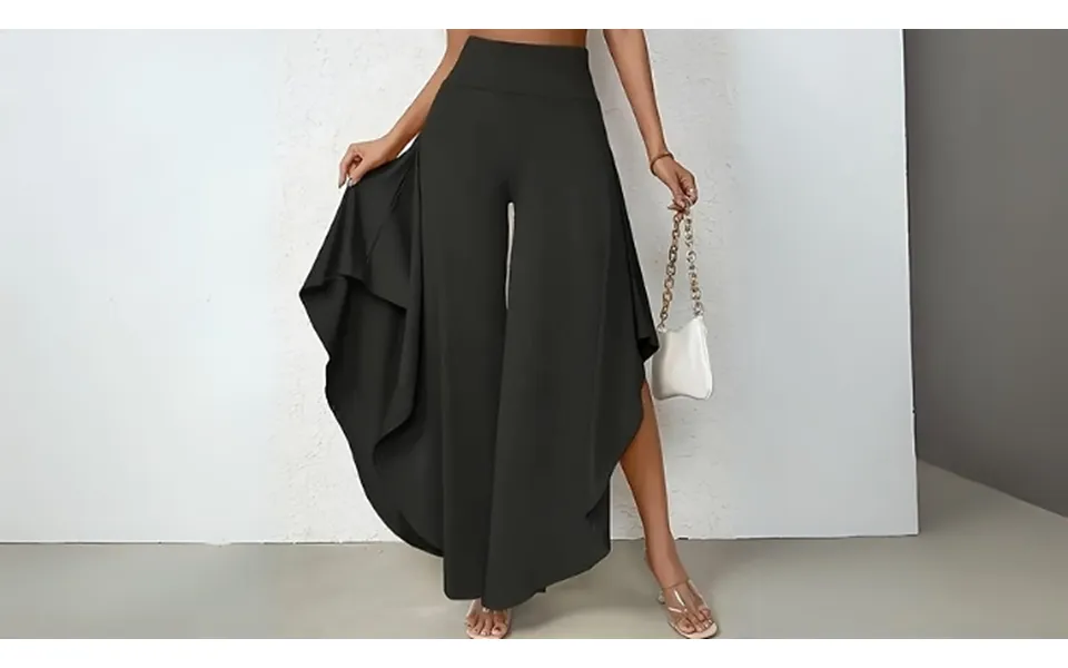 Women's Wide Split Leg Trousers - 8 Colours & Sizes