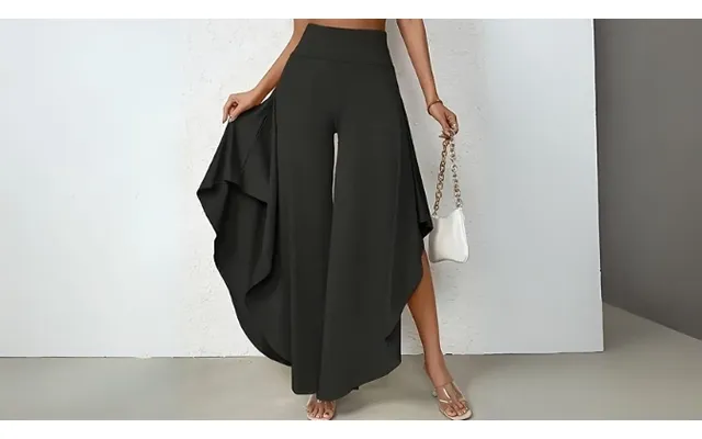 Women's Wide Split Leg Trousers - 8 Colours & Sizes
