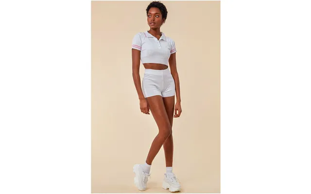 Crop Top & Short Loungewear Set - White By Cosmochic