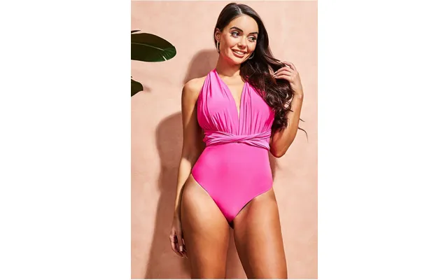 Multiway Swimsuit - Cerise By Goddiva