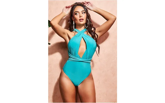 Multiway Swimsuit - Turquoise By Goddiva
