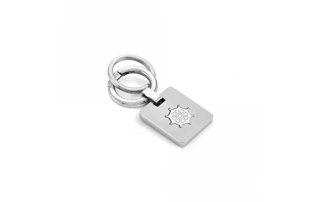 Brushed Steel Boatwheel Keyring