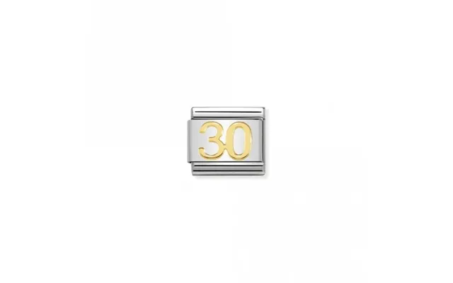 Classic Gold 30 Number Charms