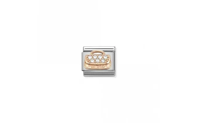 Classic Rose Gold Cz Handbag Fashion & Fun Charms