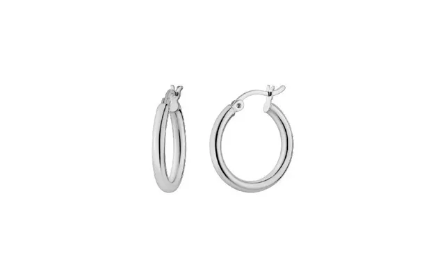 Classic Silver Clip Hoop Earrings - 15mm Small