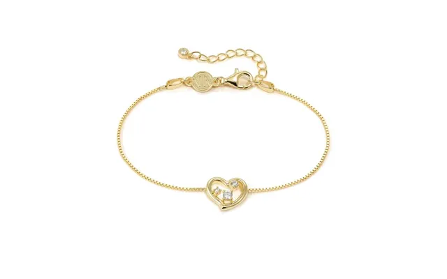 Dreams Beats Heart Bracelet In Gold With Cz