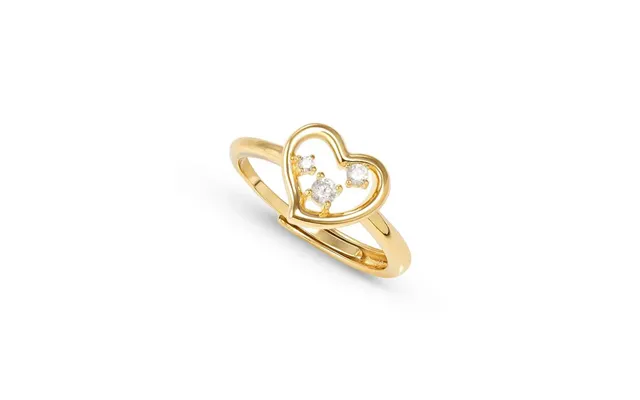 Dreams Beats Heart Ring In Gold With Cz