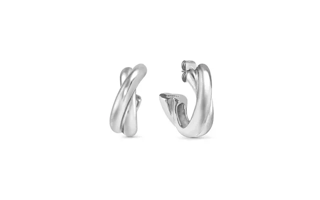 Ecclettica Intersected Earrings In Silver