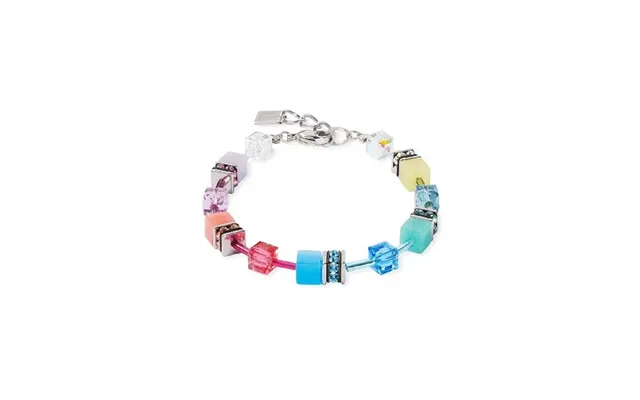 Geocube Iconic Bracelet In Silver & Magic Multicolours product image