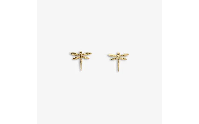 Gold Dragonfly Stud Earrings