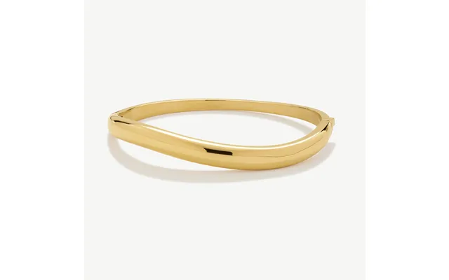 Gold Wave Bangle - Small Medium