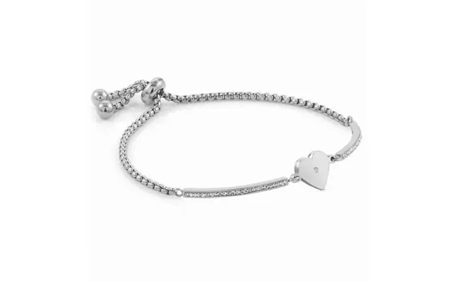 Milleluci Heart Bracelet In Silver With Cz