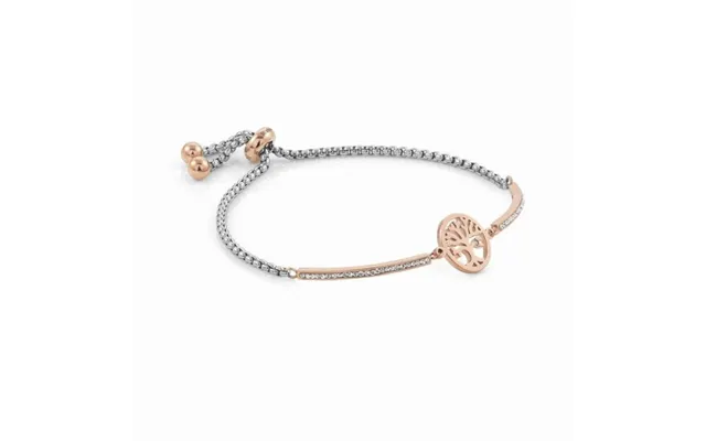 Milleluci Tree Of Life Bracelet In Rose Gold With Cz
