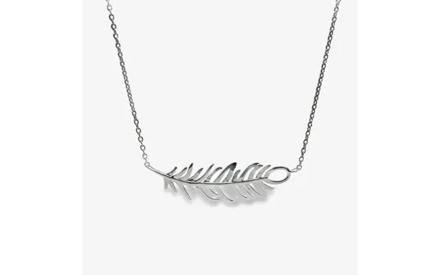 Silver Horizontal Feather Necklace product image