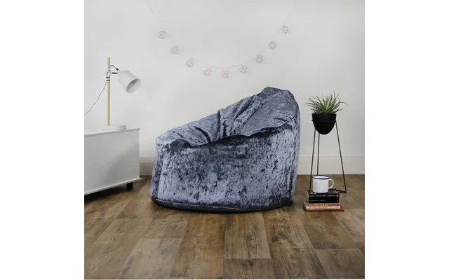 Designer Crushed Velvet Bean Bag Chair