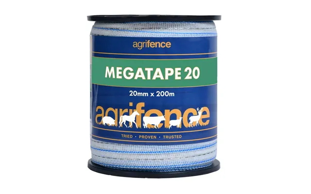 Agrifence Megatape Reinforced Tape - White 20mm X 20mm product image