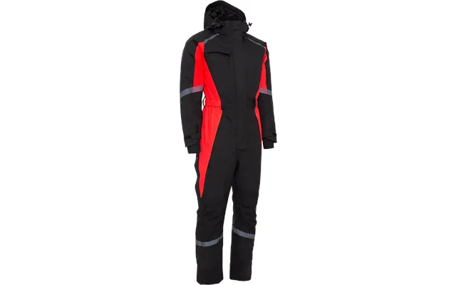Elka Working Xtreme Women Winter Thermal Coverall - Black Hi-vis Red Xs product image