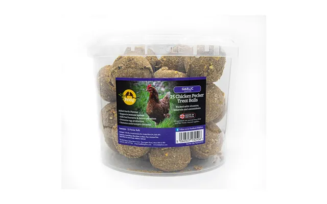 Feldy Chicken Pecker Treat Balls - Garlic 25 Ball Tub product image