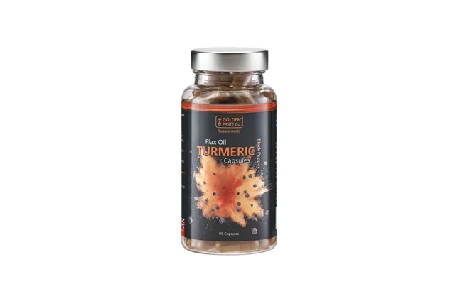 Golden Paste Company Turmeric With Pepper & Flax Oil Capsules - 90 Capsules product image