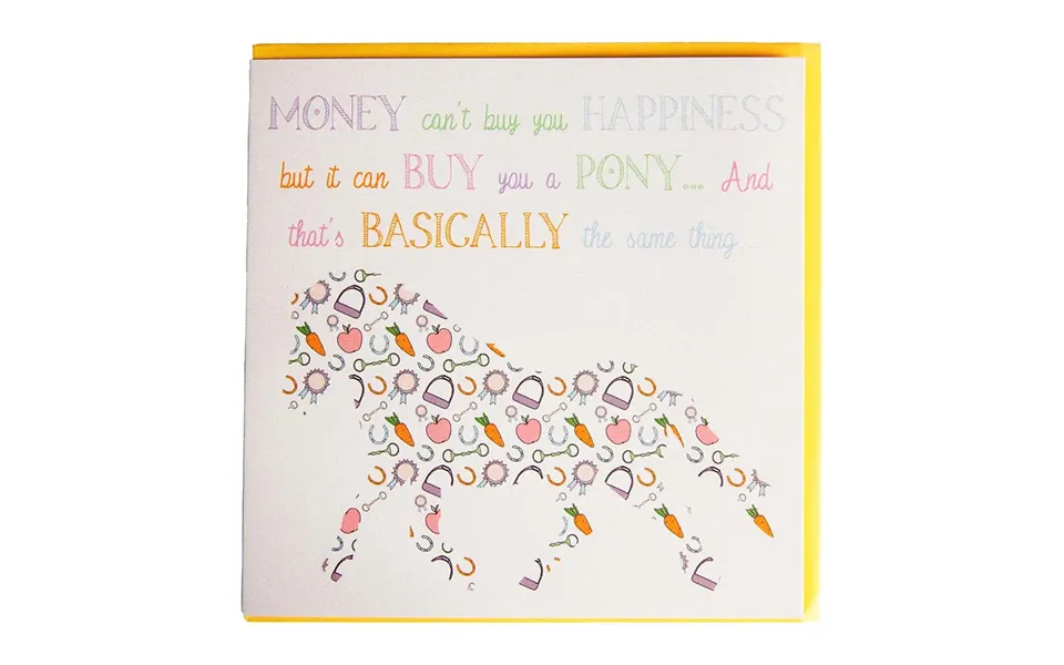 Gubblecote Beautiful Greetings Card - Can't Buy You Happiness One Size