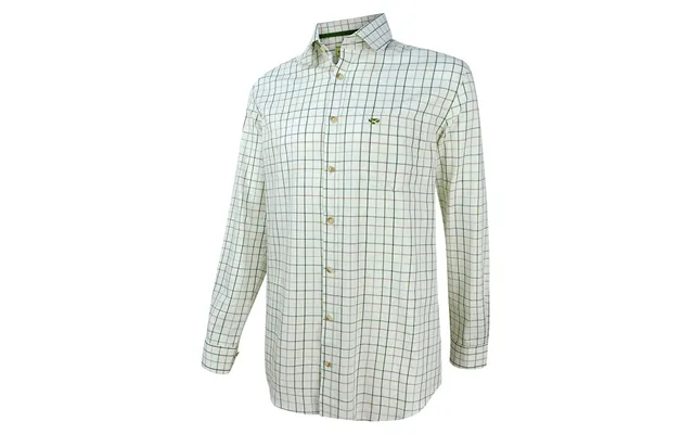 Hoggs Of Fife Balmoral Men's Luxury Tattersall Shirt - Green Brown 15 product image