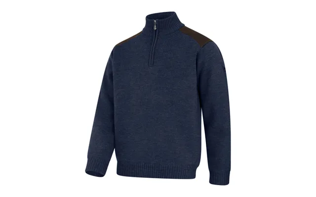 Hoggs Of Fife Hebrides Ii 1 4 Zip Windproof Pullover - Storm Blue Marl L