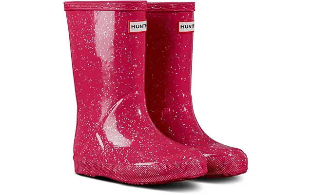 Hunter Kids First Classic Giant Glitter Rain Boots - Pink Uk 12 product image
