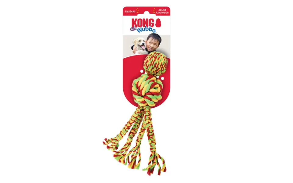Kong Wubba Weaves With Rope - Assorted S