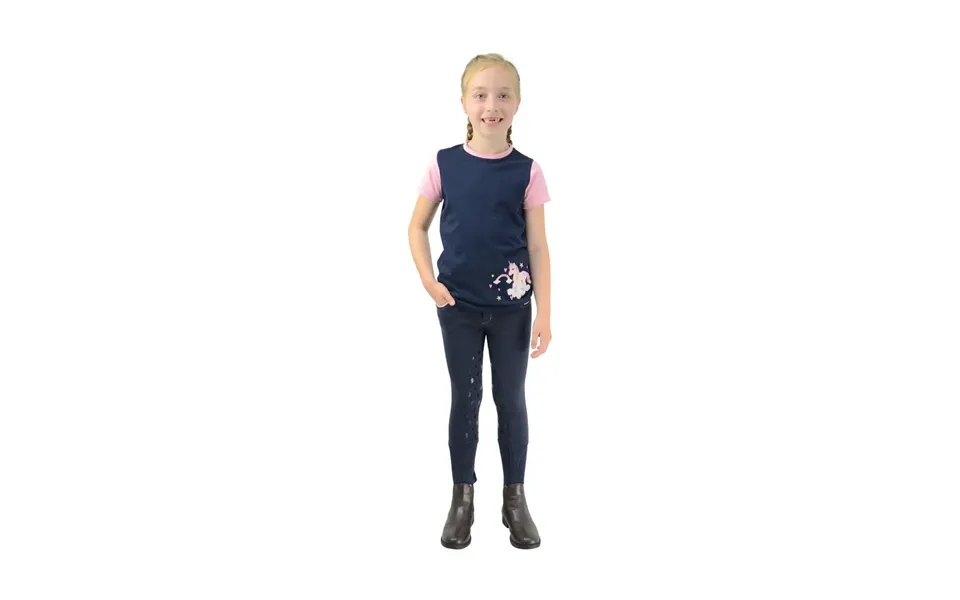 Little Rider Little Unicorn Breeches - Navy Candy Pink 3-4 Years