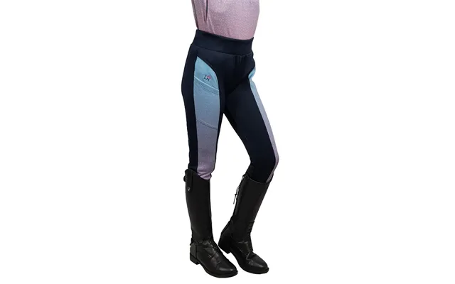 Lucky Star Riding Tights By Little Rider - Navy Pink 3-4 Years
