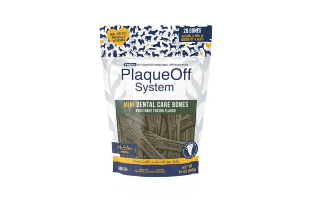 Plaqueoff Mini Dental Care Bones - Vegetable Fusion 20 Pack