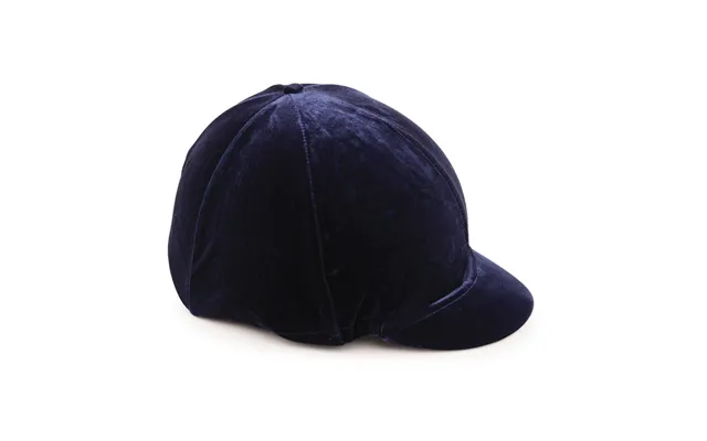 Shires Velveteen Skull Cap Cover - Navy 53-57cm