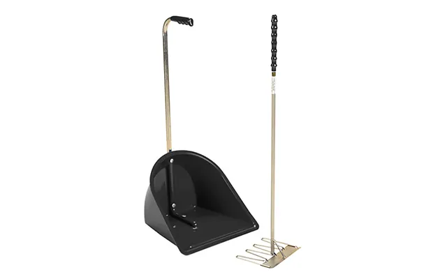 Stubbs Stable Mate High Manure Collector With Rake - Black product image