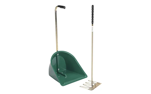 Stubbs Stable Mate High Manure Collector With Rake - Green