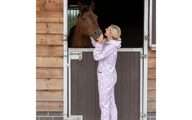 Supreme Products Adult's Dotty Fleece Onesie - Lavish Lilac M