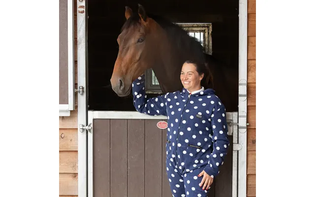 Supreme Products Adult's Dotty Fleece Onesie - Noble Navy Xs