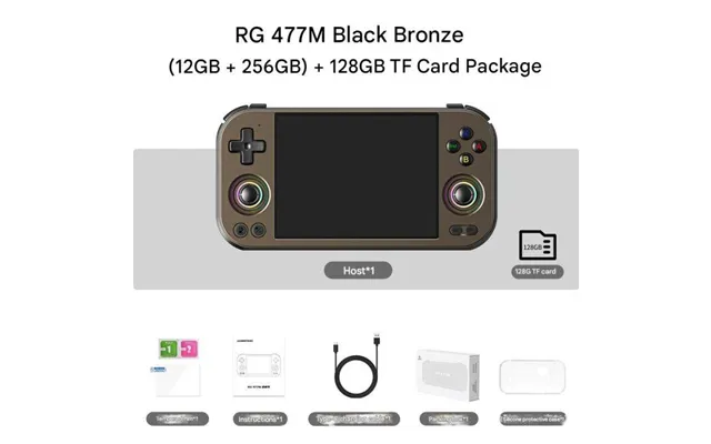 Anbernic Rg477m Retro Handheld Game Console - Aluminum Alloy Cnc Android 14 System 4