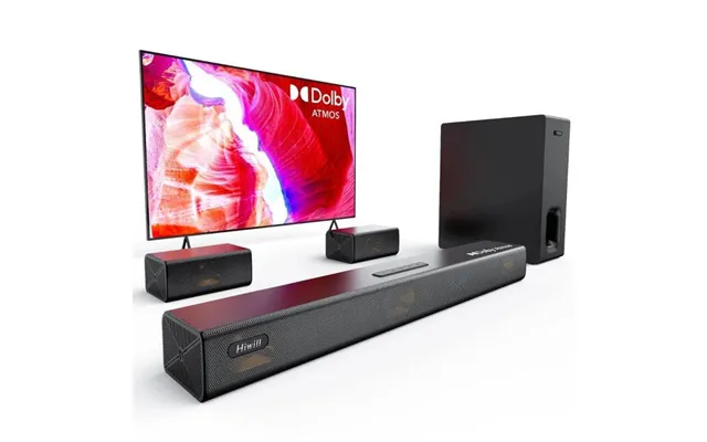 Hiwill A51 Pro Dolby Atmos Soundbar 420w 5.1ch Surround Sound System With 9 Drivers Harmonicx Sound Processing 3d Surrou product image