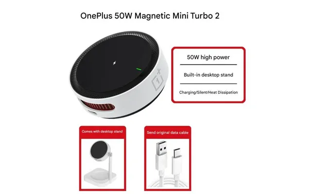 Original Oneplus Magnetic Turbo 2 Airvooc 50w Desktop Stand Magnetic Wireless Charge