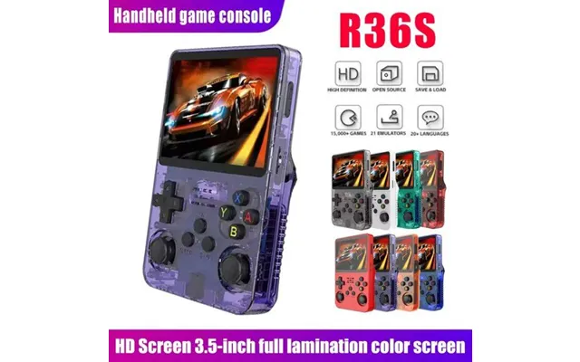 R36s Retro Handheld Game Console - 3.5 Inch Ips Screen, 64gb 128gb, Portable Gaming Device With Built-in Games