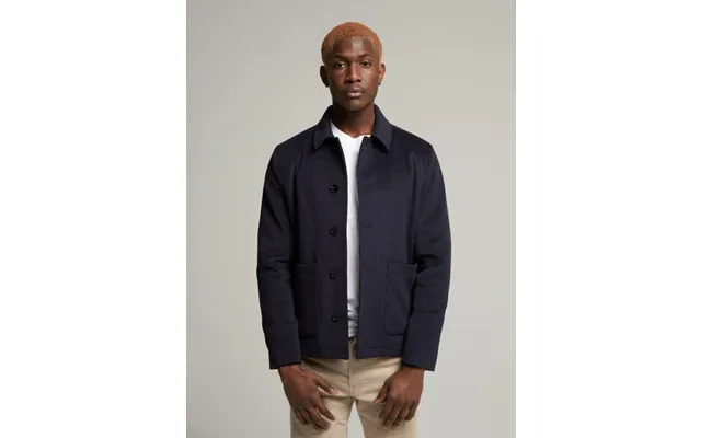 Kendrew Wool Shacket - Navy 38