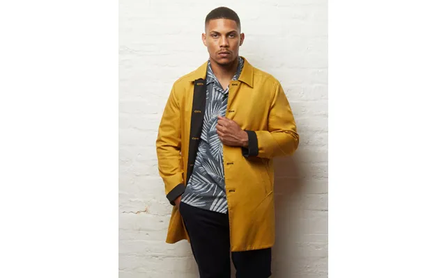 Montague Reversible Raincoat - Black Gold 50