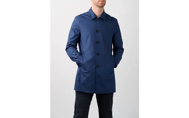 Montague Reversible Raincoat - Navy Bright Blue 42