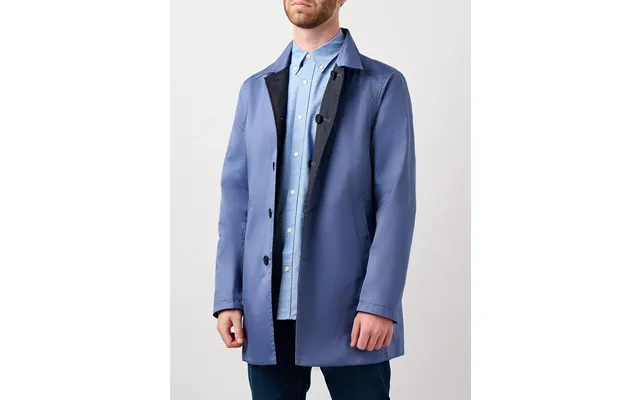 Montague Reversible Raincoat - Navy Denim 40