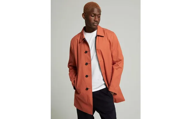 Montague Reversible Raincoat - Navy Orange 38