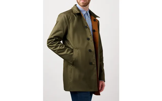 Montague Reversible Raincoat - Tan Green 40