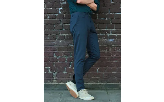 Tailored Cotton Chinos - Navy 40